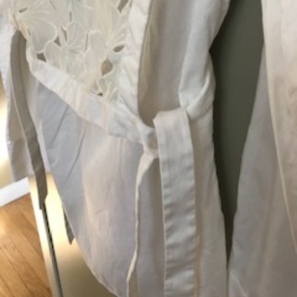 BCBG Maxazria High-Low Blouse with Lace Detail - Picture 8 of 13